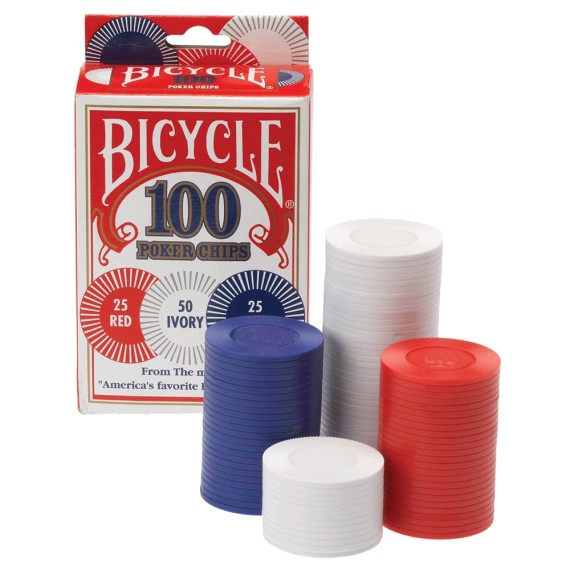 Τράπουλα: Bicycle 2 Gram Plastic Chips 100 Count Plastic Chip