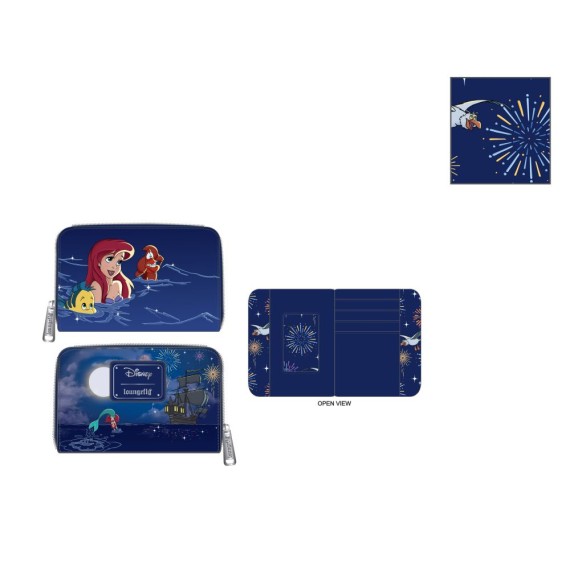 Loungefly: Disney The Little Mermaid Ariel - Fireworks Πορτοφόλι