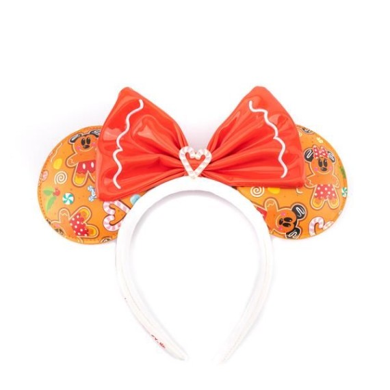 Loungefly: Disney Ginger Bread Aop Patent Bow Heart στέκα