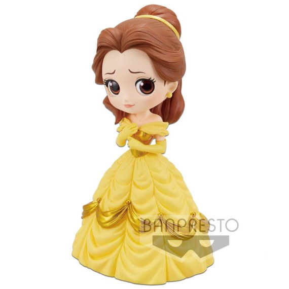 Disney Q Posket Minifigure Belle A Normal Color Version 14 cm