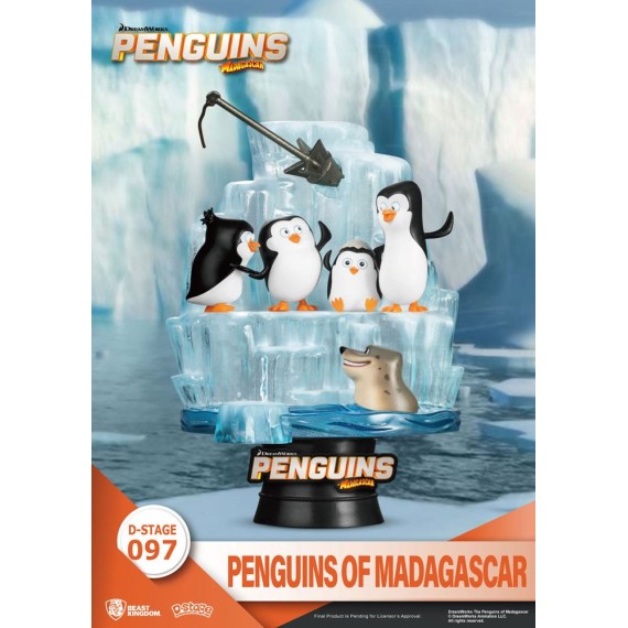 The Penguins from Madagascar D-Stage PVC Diorama Skipper, Kowalski, Private & Rico 14 cm