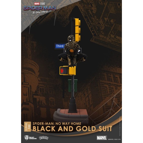 Spider-Man: No Way Home D-Stage PVC Diorama Spider-Man Black and Gold Suit (σε κλειστό κουτί) Version 25 cm