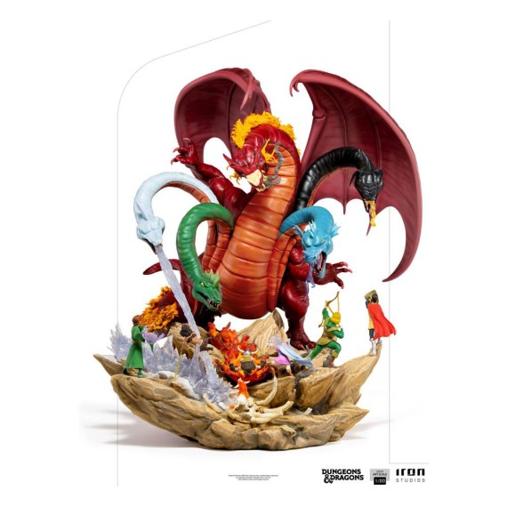 Iron Studios: Dungeons & Dragons Demi Art Scale Statue 1/20 Tiamat Battle 56 cm