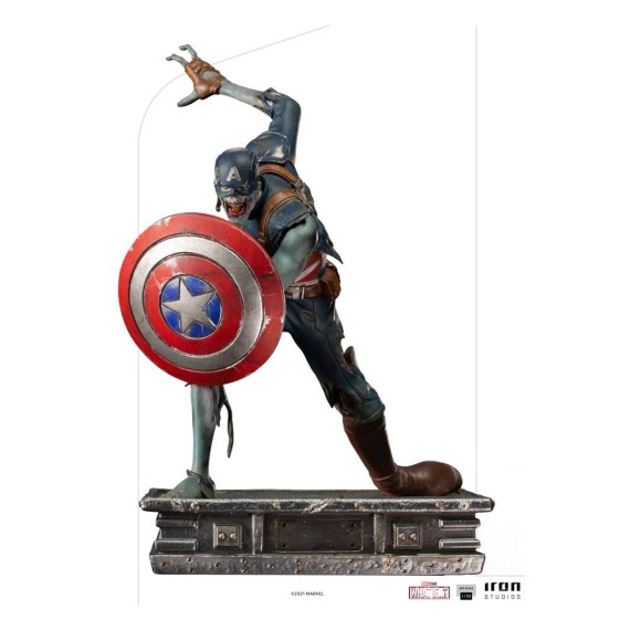 Iron Studios: What If...? Art Scale Statue 1/10 Captain America Zombie 22 cm