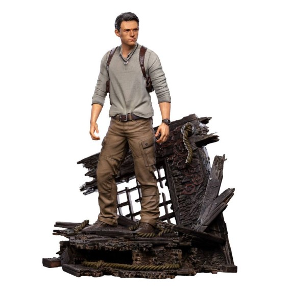 Iron Studios: Uncharted Movie Deluxe Art Scale Statue 1/10 Nathan Drake 22 cm
