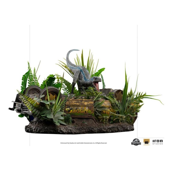 Iron Studios: Jurassic World Fallen Kingdom Deluxe Art Scale Statue 1/10 Blue 24 cm