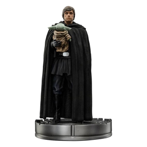 Iron Studios: Star Wars The Mandalorian Art Scale Statue 1/10 Luke Skywalker und Grogu 21 cm