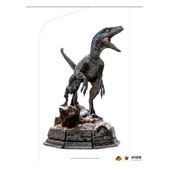 Iron Studios: Jurassic World Ein neues Zeitalter Deluxe Art Scale Statue 1/10 Blue and Beta 20 cm