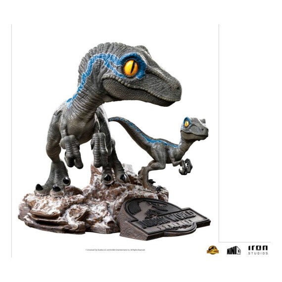 Iron Studios: Jurassic World Ein neues Zeitalter Mini Co. PVC Figur Blue and Beta 13 cm