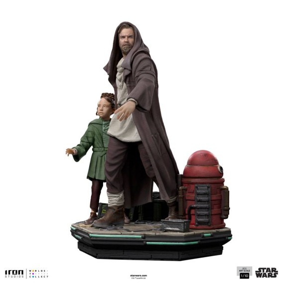 Iron Studios: Star Wars: Obi-Wan Kenobi Deluxe Art Scale Statue 1/10 Obi-Wan & Young Leia 20 cm