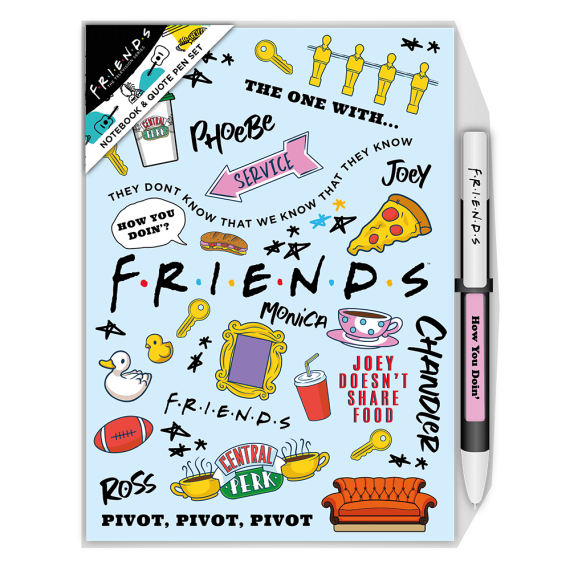 Friends: Σετ Σημειωματάριο & Στυλό - Blue Icon