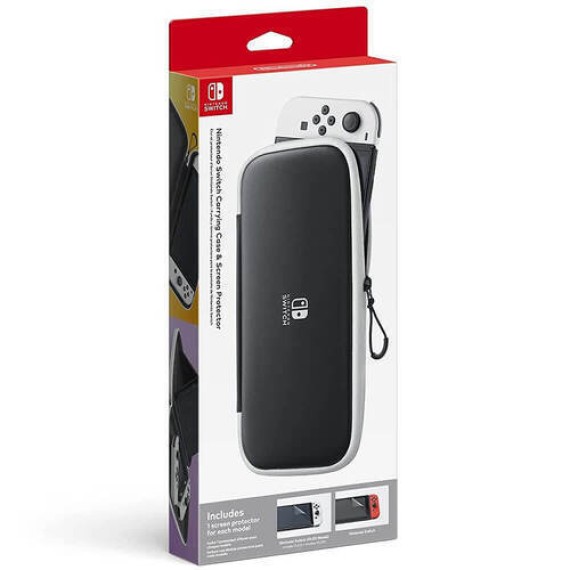 Nintendo Carrying Case & Screen Protector για Κονσόλα Switch / Switch OLED Black & White
