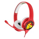 OTL Pokémon Kids Interactive Ενσύρματα On Ear Παιδικά Ακουστικά Pikachu Red