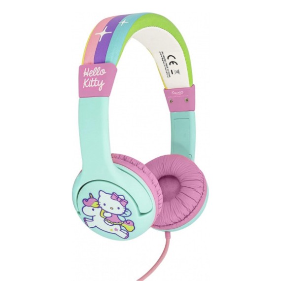 OTL Premium Junior Hello Kitty Unicorn Ενσύρματα On Ear Παιδικά Ακουστικά Πολύχρωμα