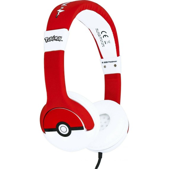 OTL Pokémon Pokéball Ενσύρματα On Ear Παιδικά Ακουστικά Πολύχρωμα