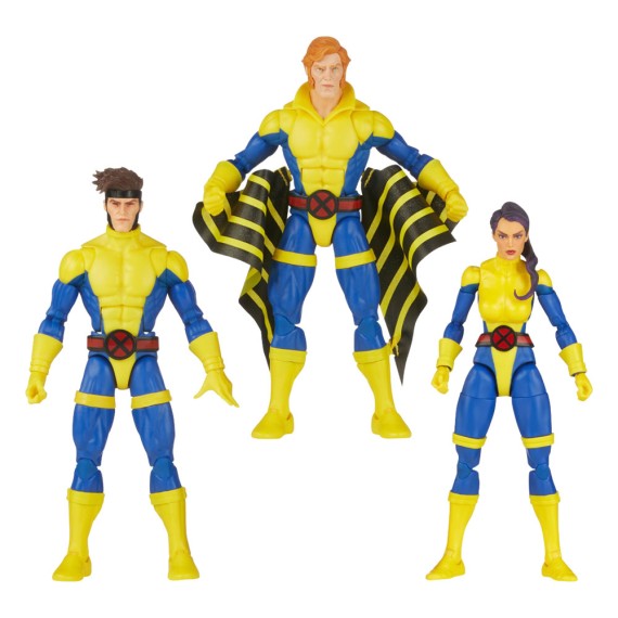X-Men 60th Anniversary Marvel Legends Action Figures 3er-Pack Gambit, Marvel's Banshee, Psylocke 15 cm