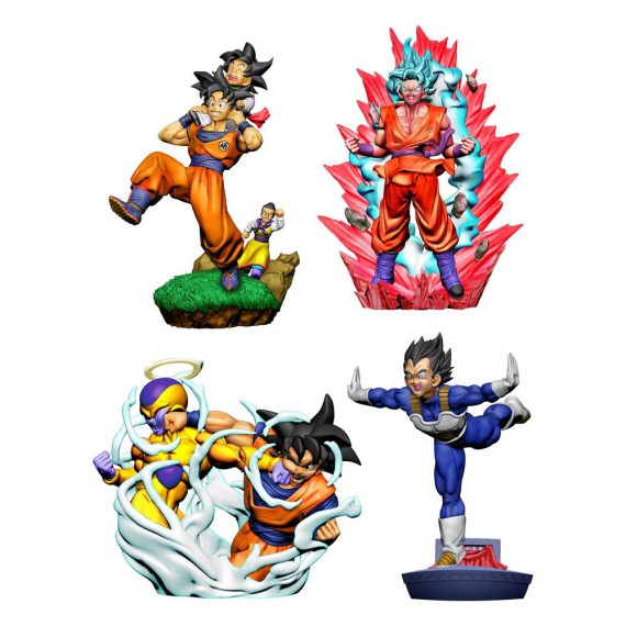 Dragonball Super Dracap Collectible Figure 4er-Pack Re: Birth Limit Breaking Ver. 8 cm
