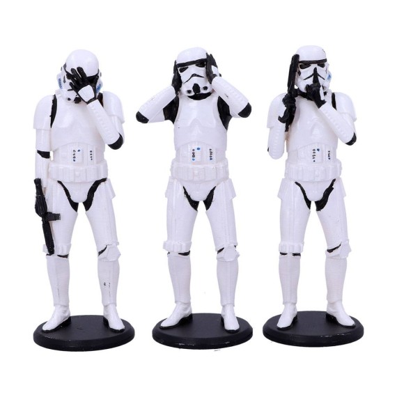 Original Stormtrooper Figure 3er-Pack Three Wise Stormtroopers 14 cm
