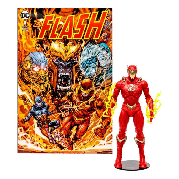 DC Direct Page Punchers Action Figure & Comic The Flash Barry Allen (The Flash Comic) 18 cm