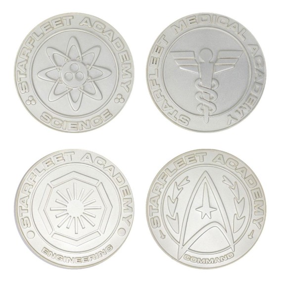 Star Trek Medal-Set Starfleet Division Limited Edition (silver-plated)