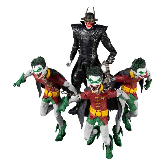 DC Action Figures Collector Multipack The Batman Who Laughs with the Robins of Earth 18 cm