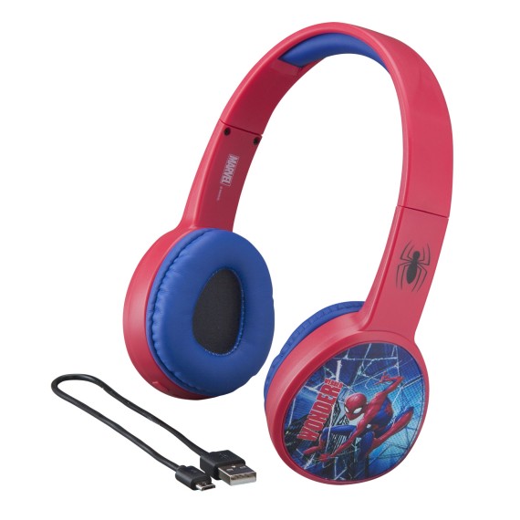 eKids: Spiderman - Ασύρματα Ακουστικά με ασφαλή μέγιστη ένταση ήχου για παιδιά και εφήβους
