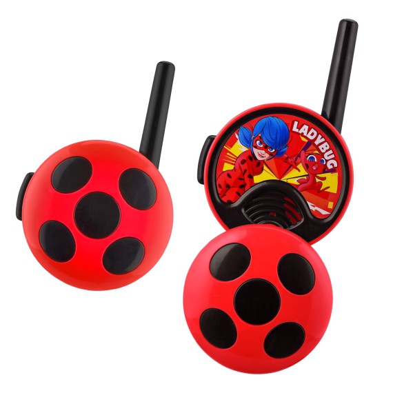 eKids: Miraculous Ladybug - Σετ 2 Walkie Talkies για παιδιά & ενήλικες με ενσωματωμένο μεγάφωνο