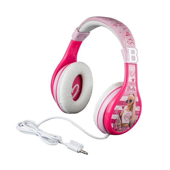 eKids: Barbie - Ενσύρματα Ακουστικά με ασφαλή μέγιστη ένταση ήχου για παιδιά και εφήβους