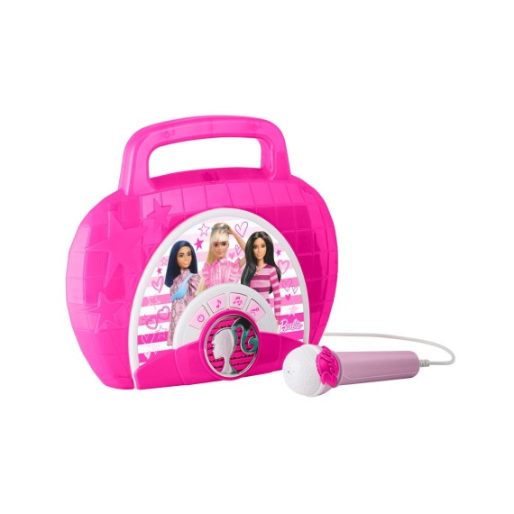 eKids: Barbie - Boombox Karaoke & Ενσύρματο Μικρόφωνο για παιδιά
