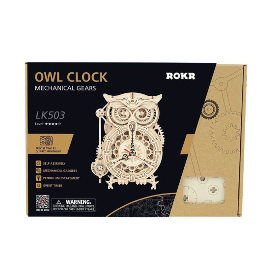 Robotime: Owl Clock