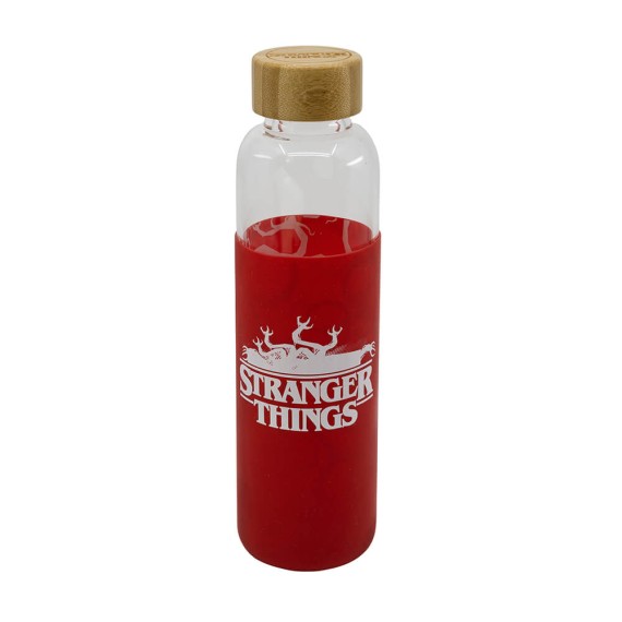 Stranger Things - Young Adult Γυάλινο Μπουκάλι με καπάκι Σιλικόνης (585 ml)