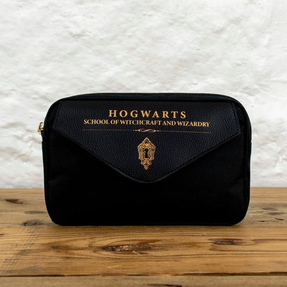 Harry Potter PU Multi Pocket Pencil Case -  Hogwarts Shield