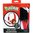 OTL Pokémon Kids Interactive Ενσύρματα On Ear Παιδικά Ακουστικά Pikachu Red