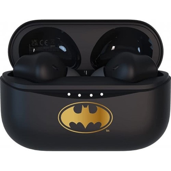OTL Batman In-ear Bluetooth Handsfree Ακουστικά με Θήκη Φόρτισης Μαύρα