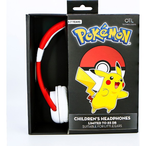 OTL Pokémon Pokéball Ενσύρματα On Ear Παιδικά Ακουστικά Πολύχρωμα
