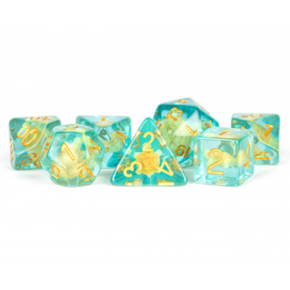 16mm Resin Polyhedral Dice Set Turtle