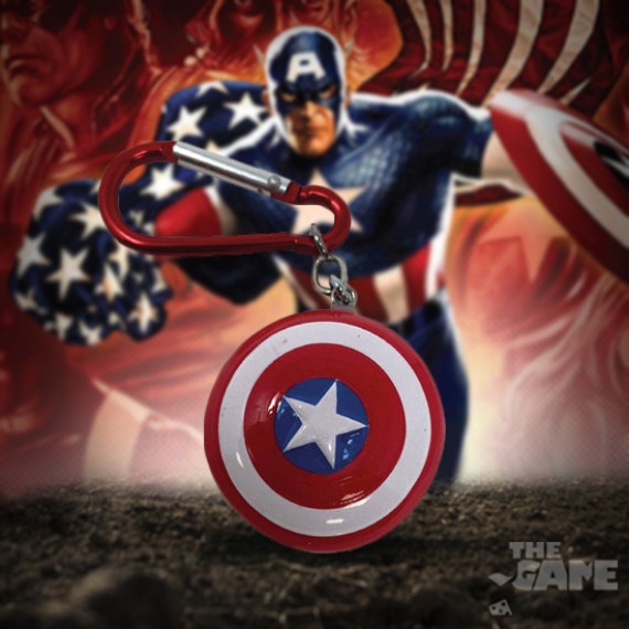 Captain America Shield - 3D Μπρελόκ