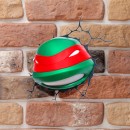 Χελωνονιντζάκια: Raphael - Face 3D Φωτιστικό Τοίχου