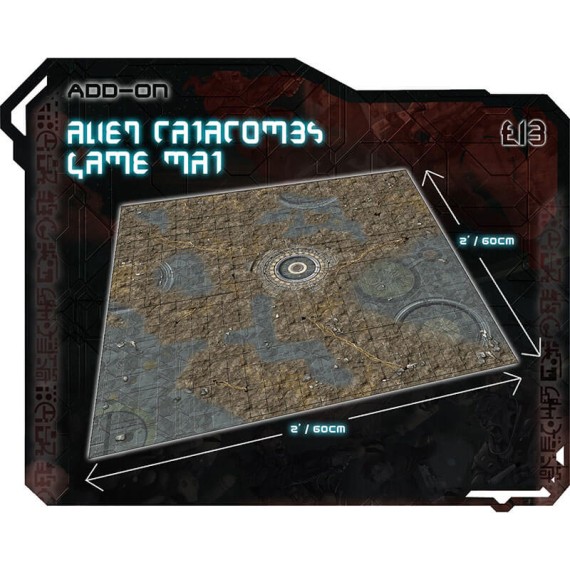 Alien Catacombs Gaming Mat 60x60cm