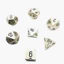 Chessex Specialty Dice Sets - Solid Metal Silver Colour x7
