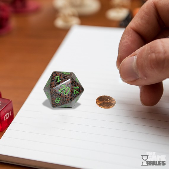 Chessex Speckled 34mm 20-Sided Dice - Earth