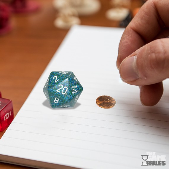 Chessex Speckled 34mm 20-Sided Dice - Sea
