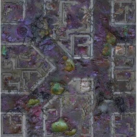 Gaming Mat - Corrupted Warzone City (111x76cm)