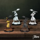 Critical Role Unpainted Miniatures: Half-Elf Echo Knight and Echo Female