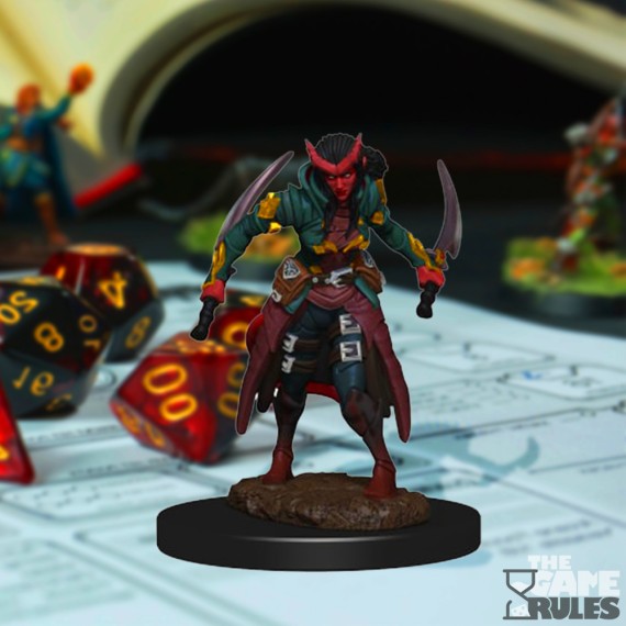 D&D Icons of the Realms Premium Figures: Tiefling Rogue Female