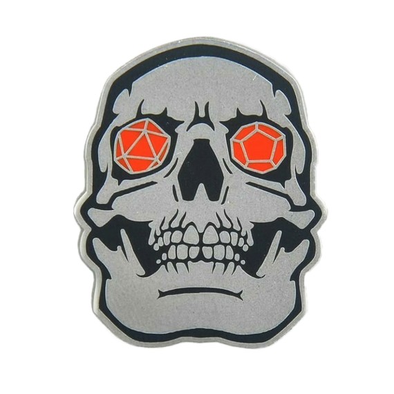D&D Enamel Pin Badge: Skull