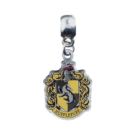 Harry Potter Charm Hufflepuff Crest (silver plated)