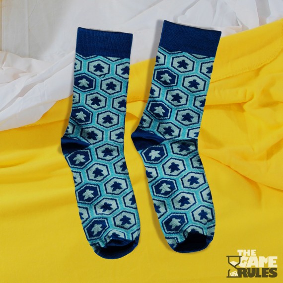 Blue Hex Meeples - Κάλτσες