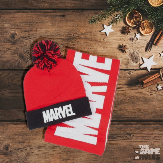 Marvel: Logo Σκούφος & Κασκόλ