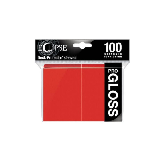 Standard Sleeves - Gloss Eclipse - Apple Red (100 Sleeves)
